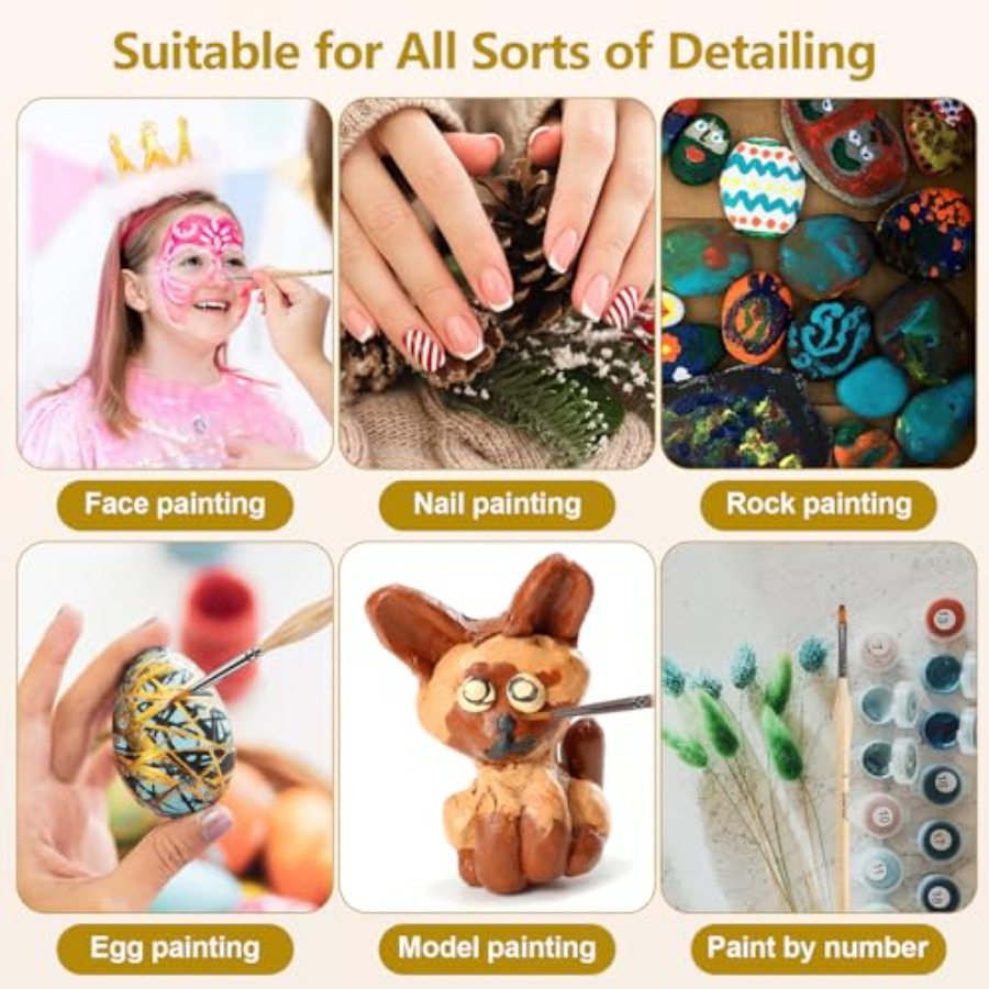 10 pcs Miniature Detail Paint  - Detailing Brush Set 评论和价格