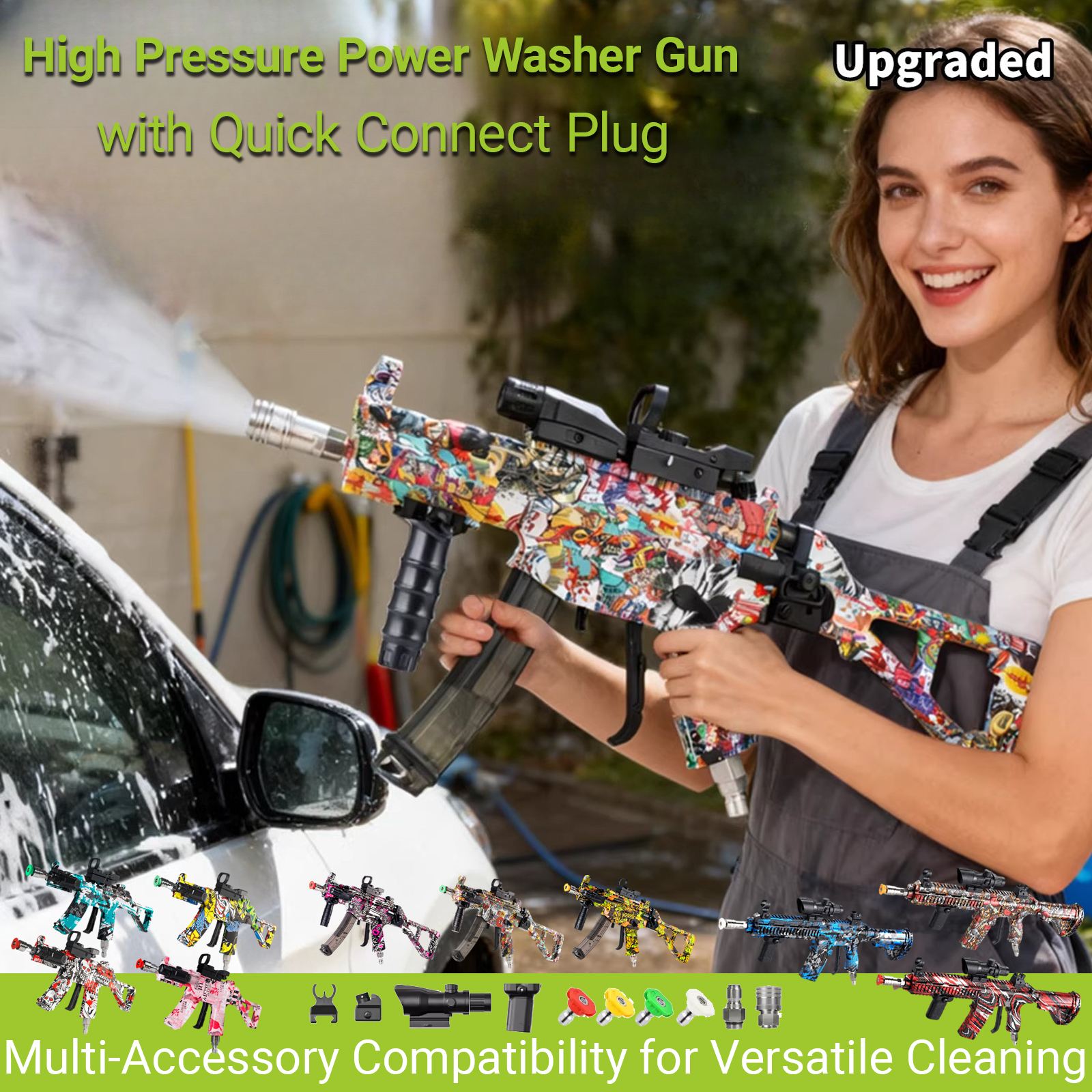 High Pressure Power Washer Gun - Pressure Washer Foam Gun 评论和价格
