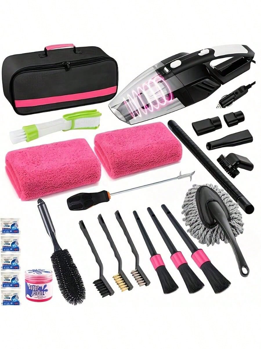 25pcs Car Cleaning Wash Kit In - Interior Detailing Kit 评论和价格