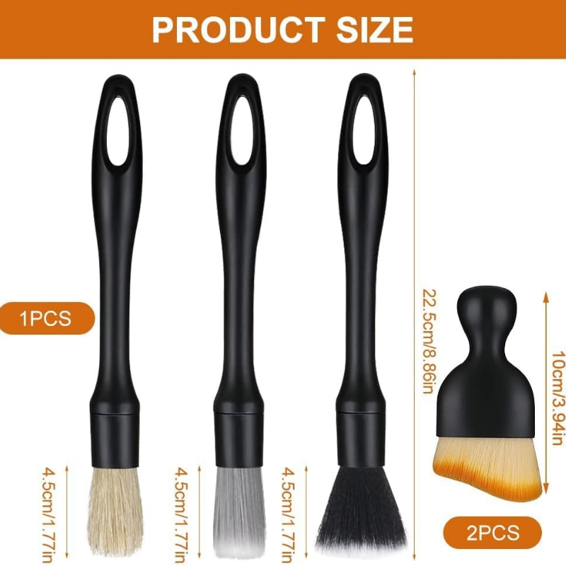 5pcs Automotive Detail Brush K - Interior Detailing Kit 评论和价格