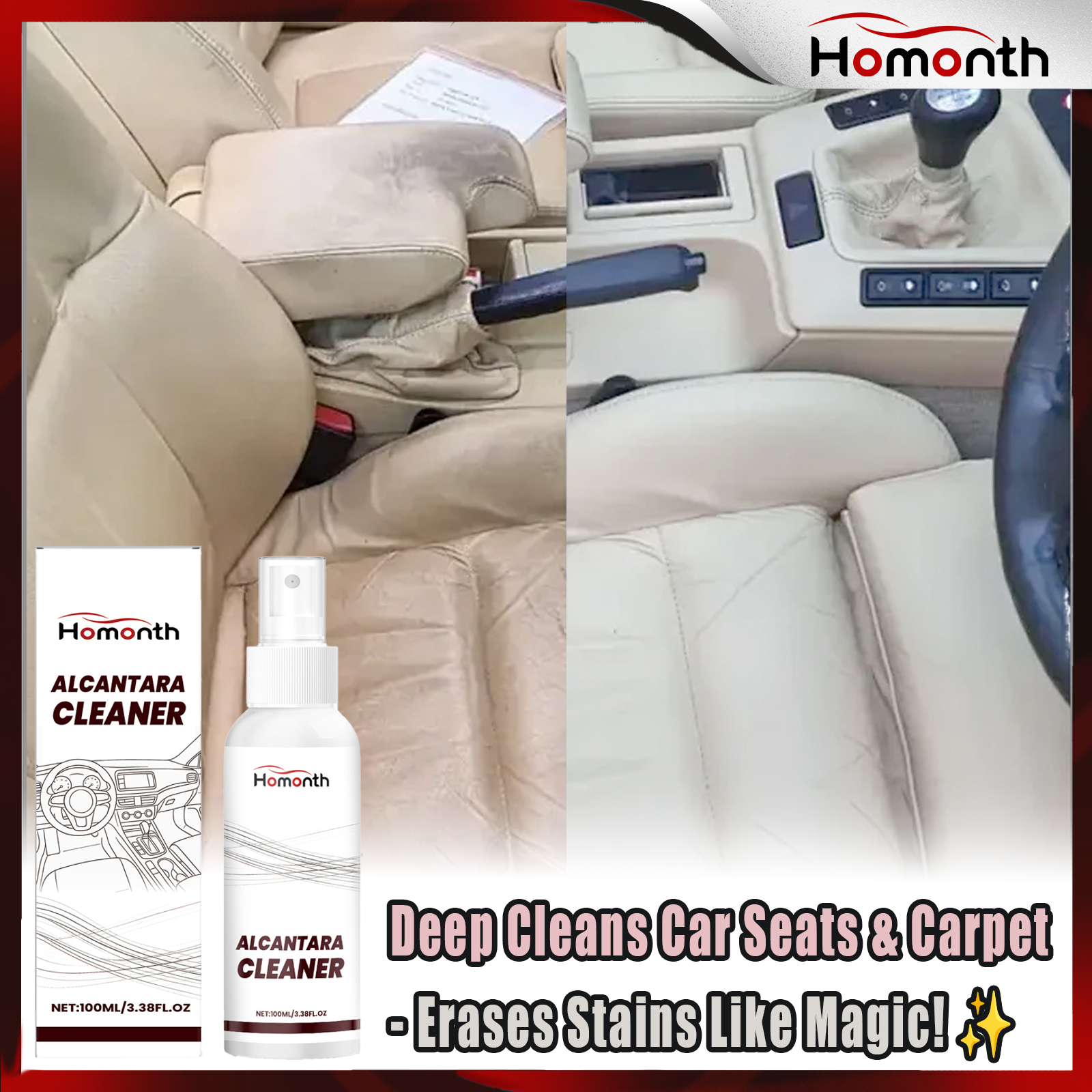 Car Interior Cleaning Spray Ca - Seat Cleaner Fabric 评论和价格