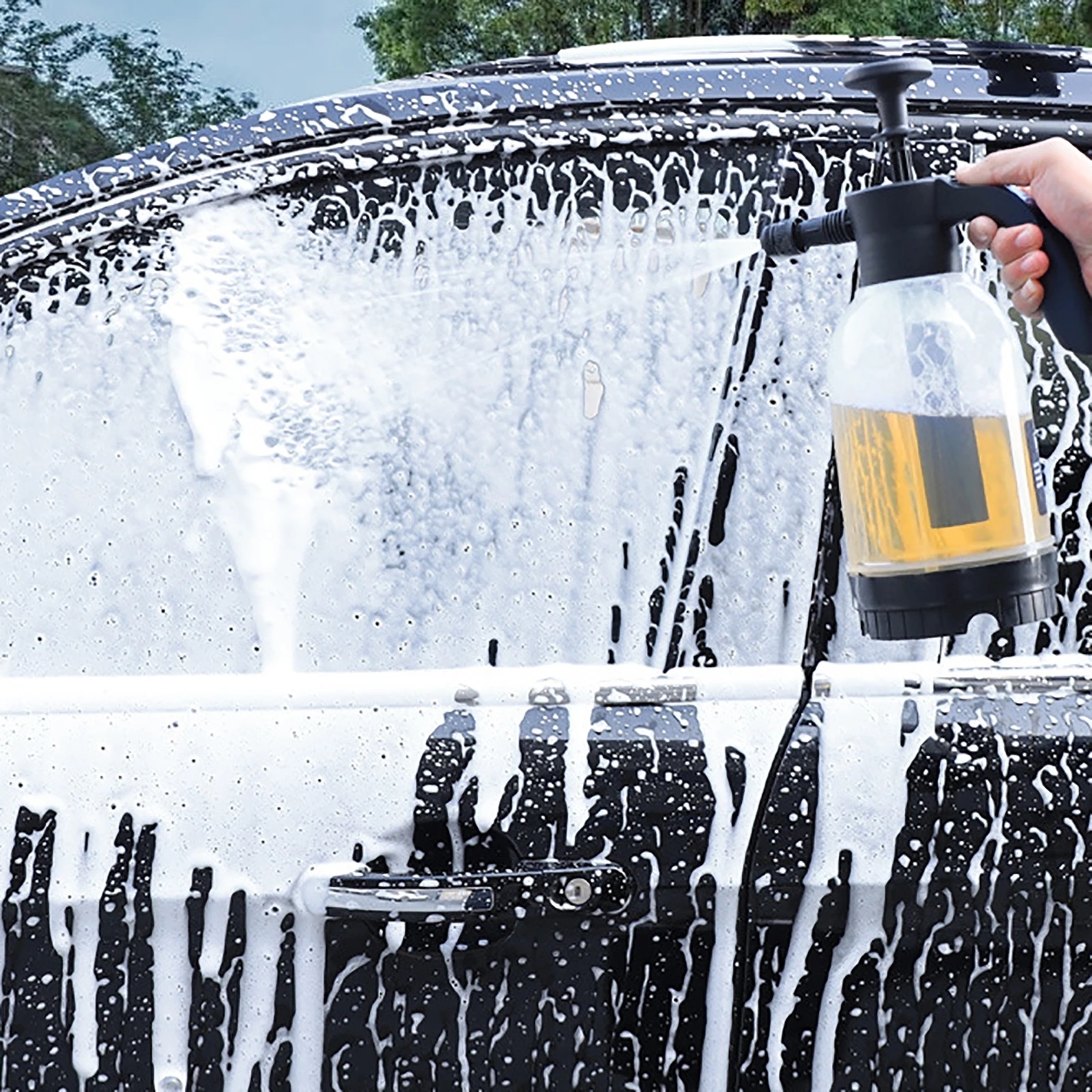 2L Hand Pump Foam Sprayer Hand - Foam Cannon Car Wash 评论和价格