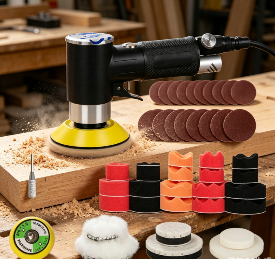 Air Sander Mini Pneumatic Grin - Polish Pad Set Buffer 评论和价格