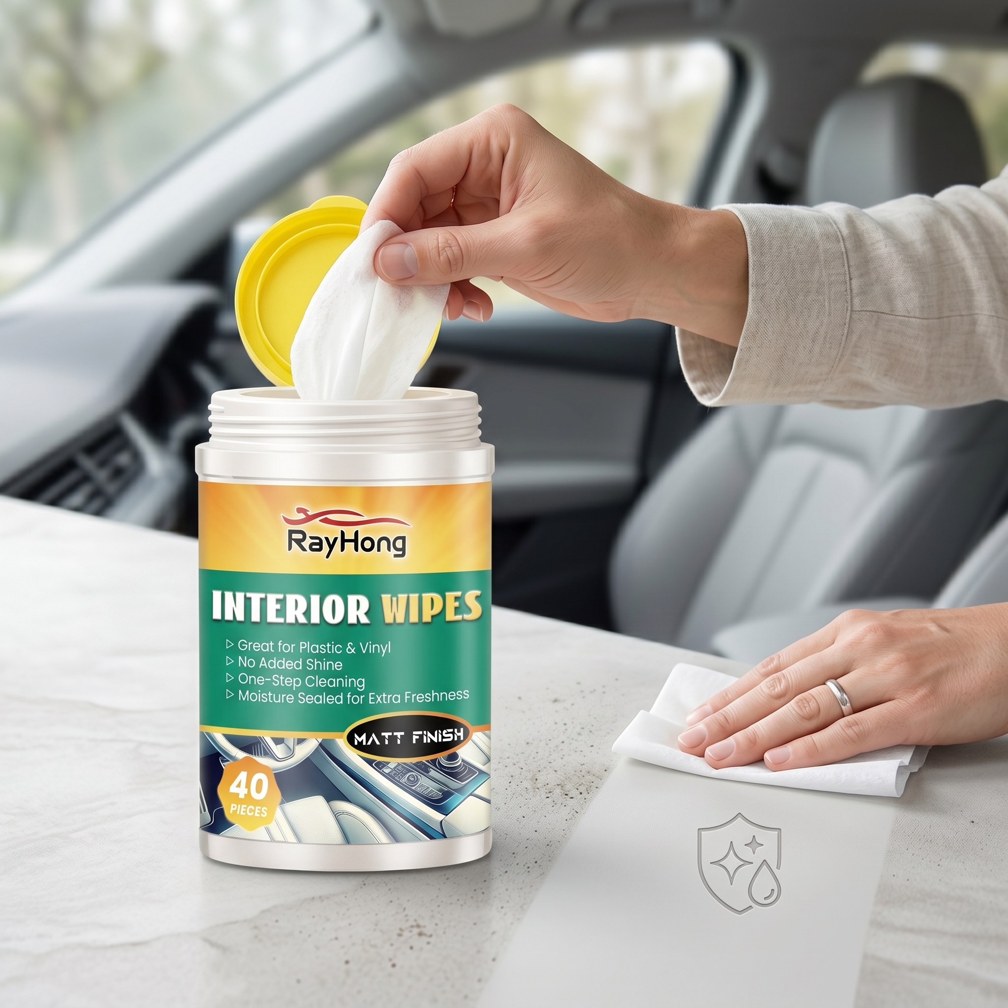 RAYHONG Car Interior Shine Wip - Leather Cleaner Interior 评论和价格