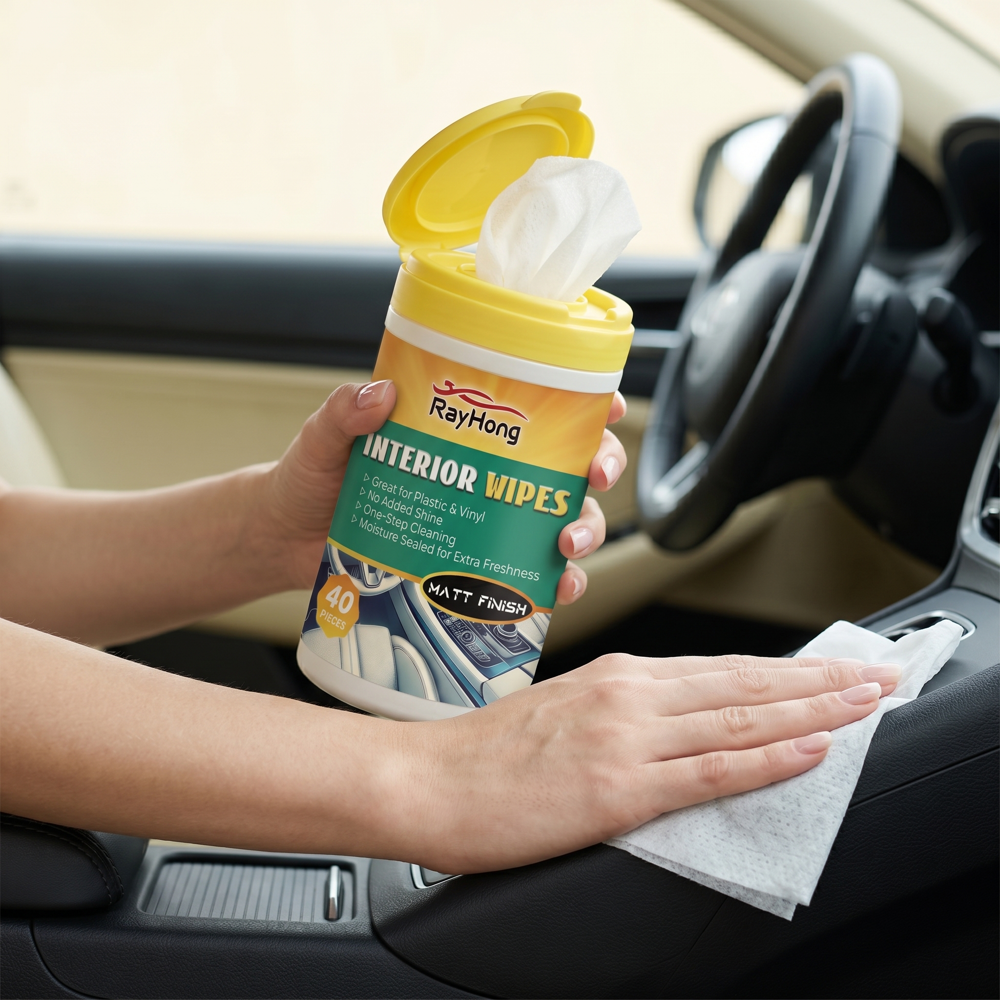RAYHONG Car Interior Shine Wip - Leather Cleaner Interior 评论和价格