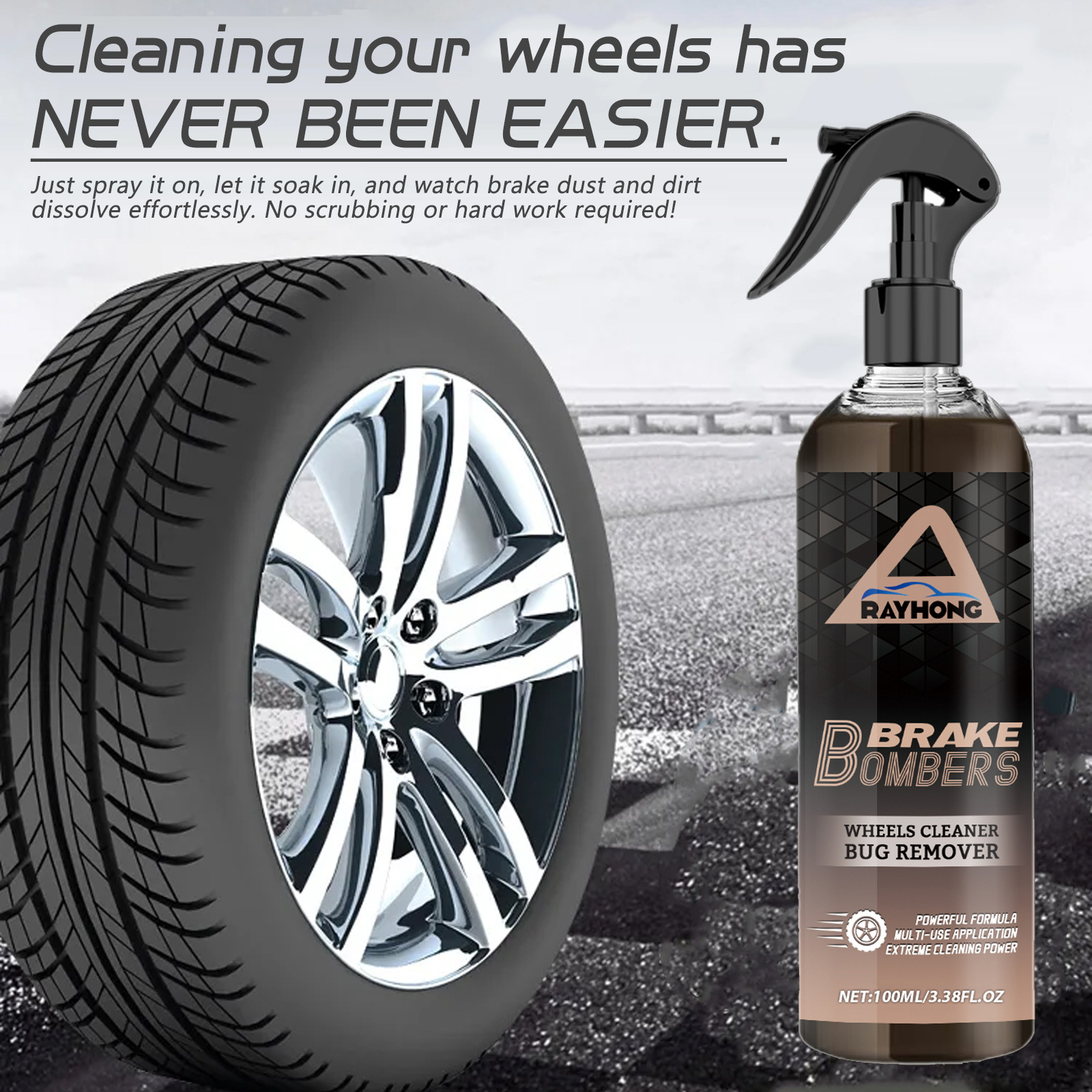120ml Non Acid Wheel Cleaner B - Wheel Cleaner Alloy 评论和价格