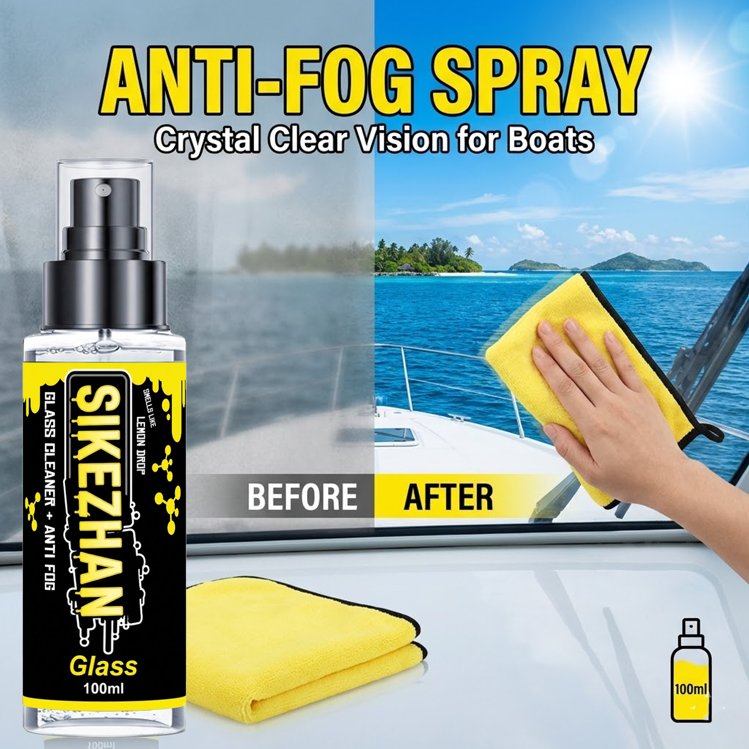 2in1 Anti Fog Spray Car Glass  - Glass Cleaner Streak 评论和价格