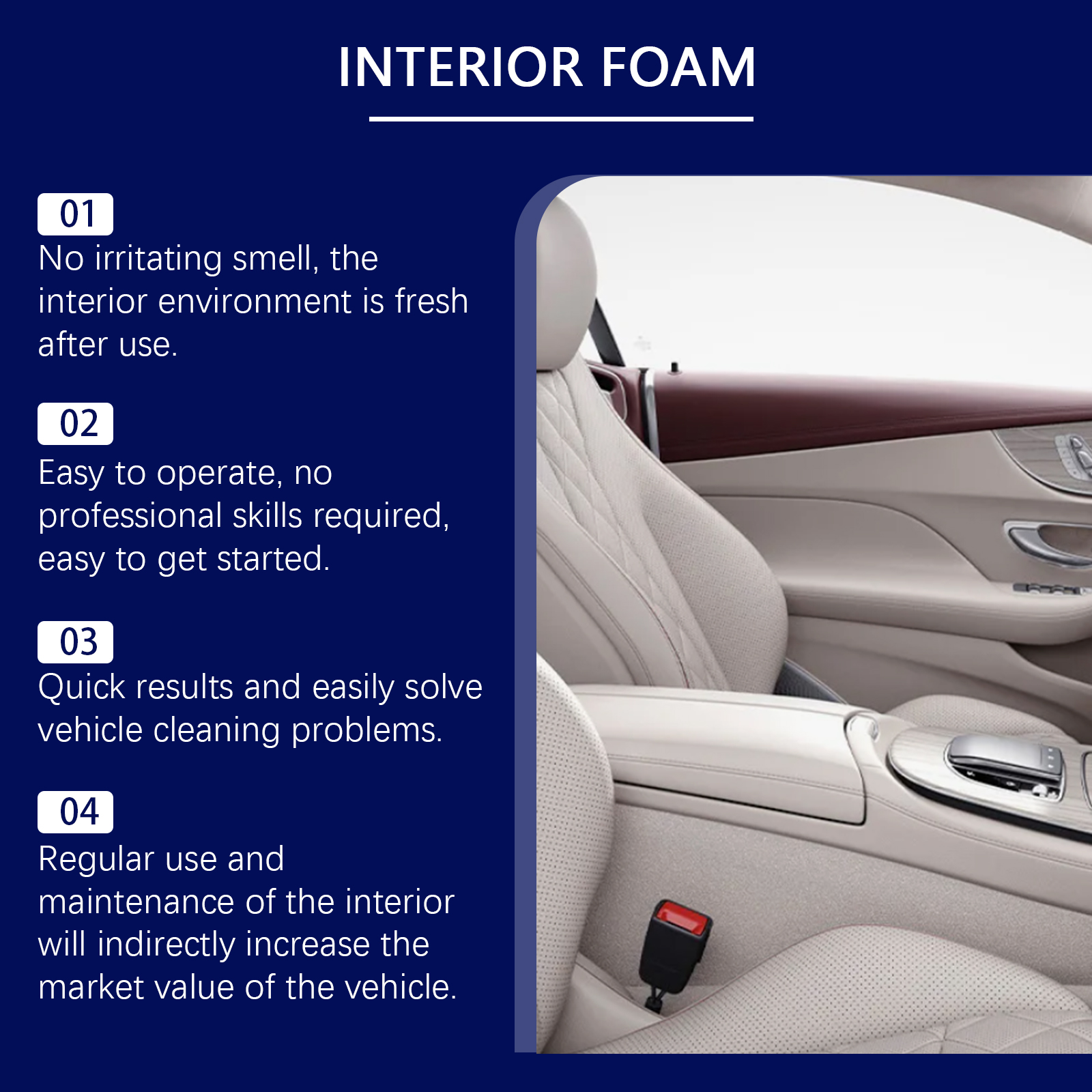 Multi-purpose Car Interior Foa - Seat Cleaner Fabric 评论和价格