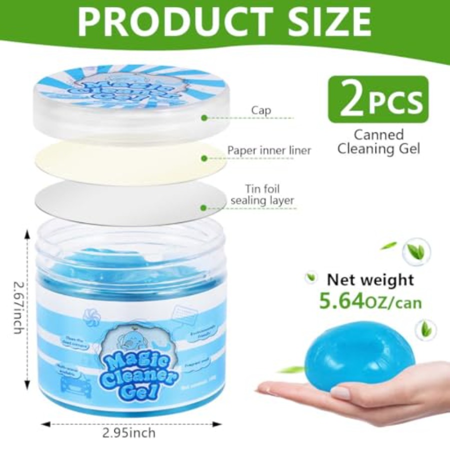 2 Pack Car Cleaning Gel Slime  - Interior Detailing Kit 评论和价格