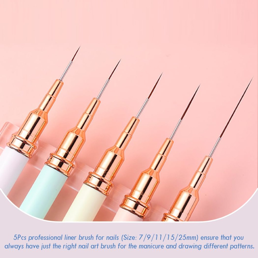 Professional Nail Art Liner Br - Detailing Brush Set 评论和价格