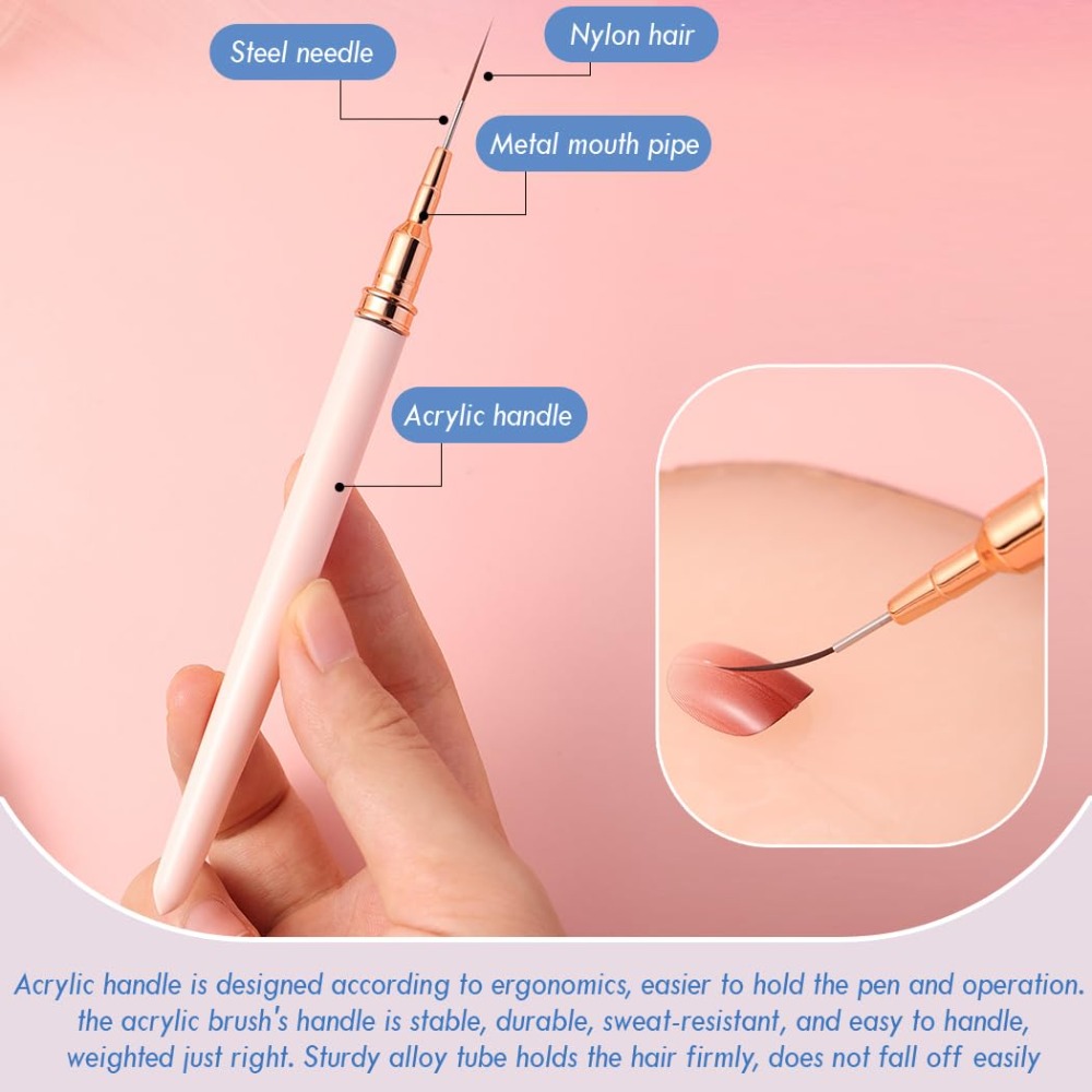Professional Nail Art Liner Br - Detailing Brush Set 评论和价格