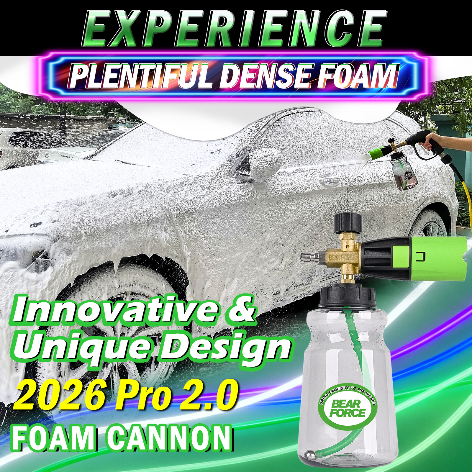 BEAR FORCE Innovative Pressure - Foam Cannon Car Wash 评论和价格