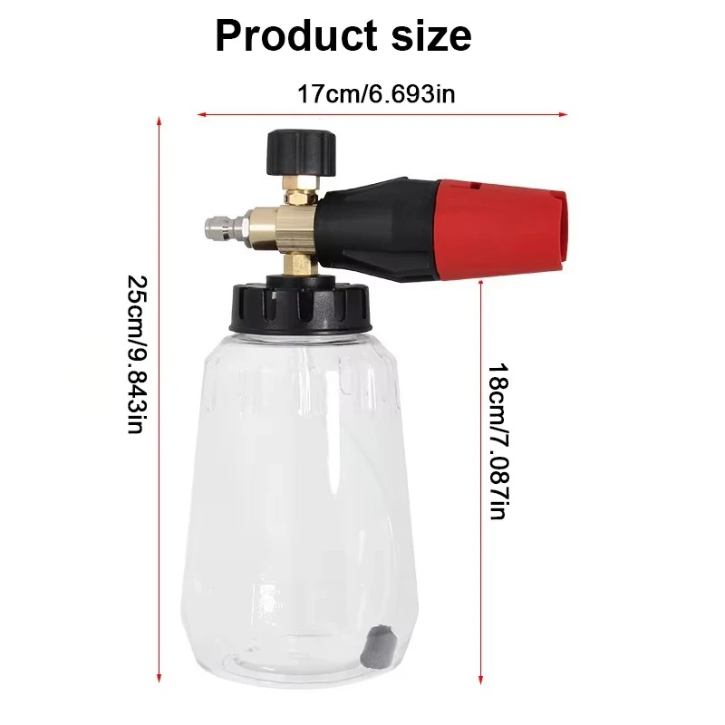 Adjustable Snow Foam Lance 1L  - Pressure Washer Foam Gun 评论和价格