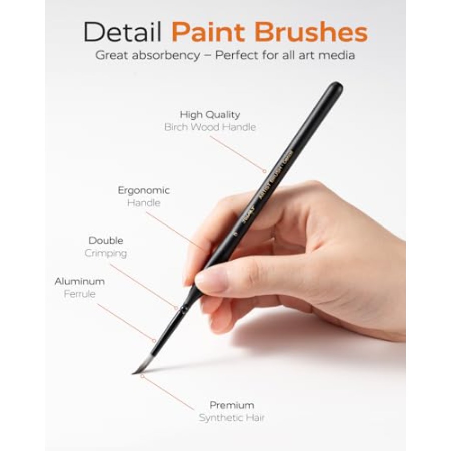 Detail Paint Brushes Set, 12 P - Detailing Brush Set 评论和价格