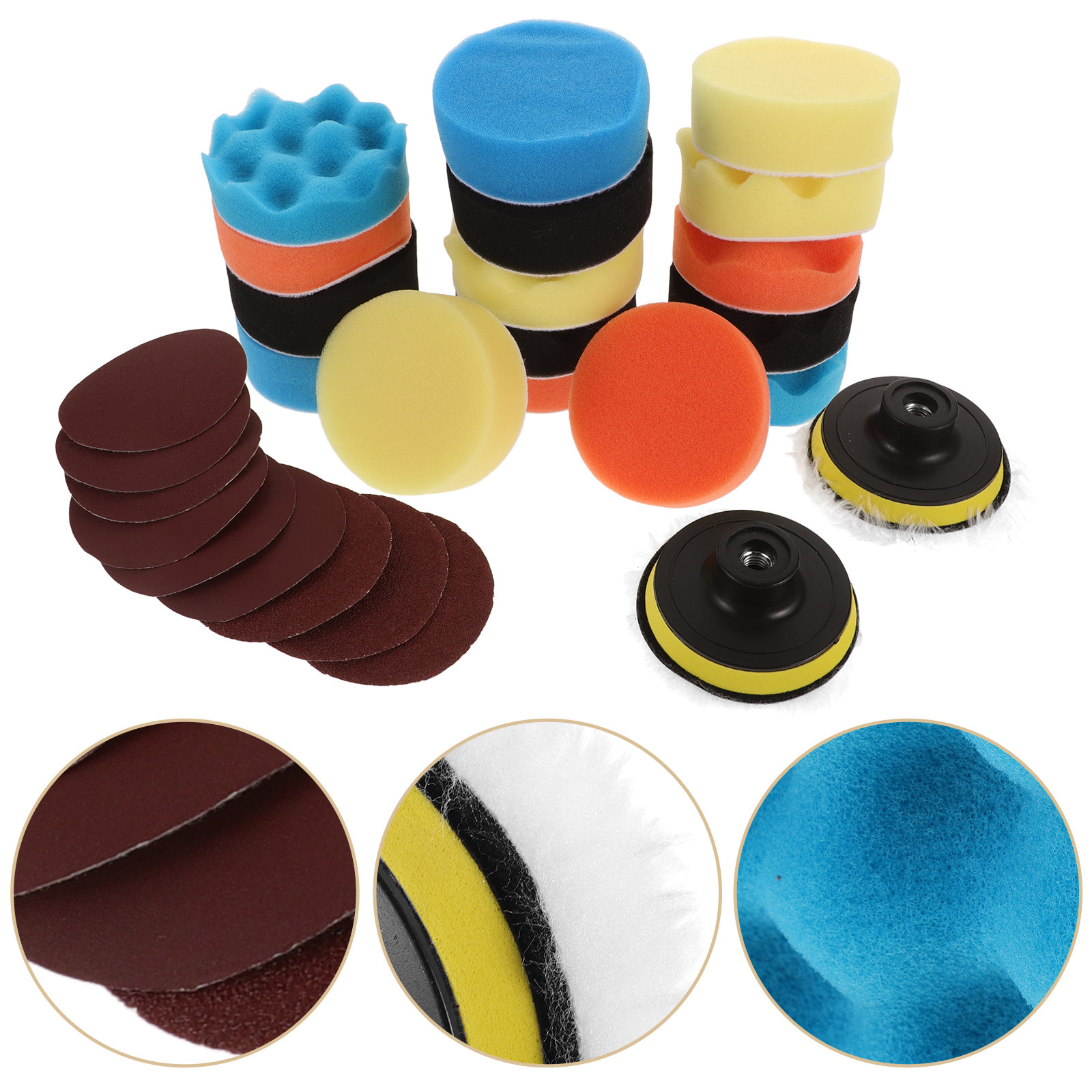 1 Set Sponge Polisher Pad Dril - Polish Pad Set Buffer 评论和价格