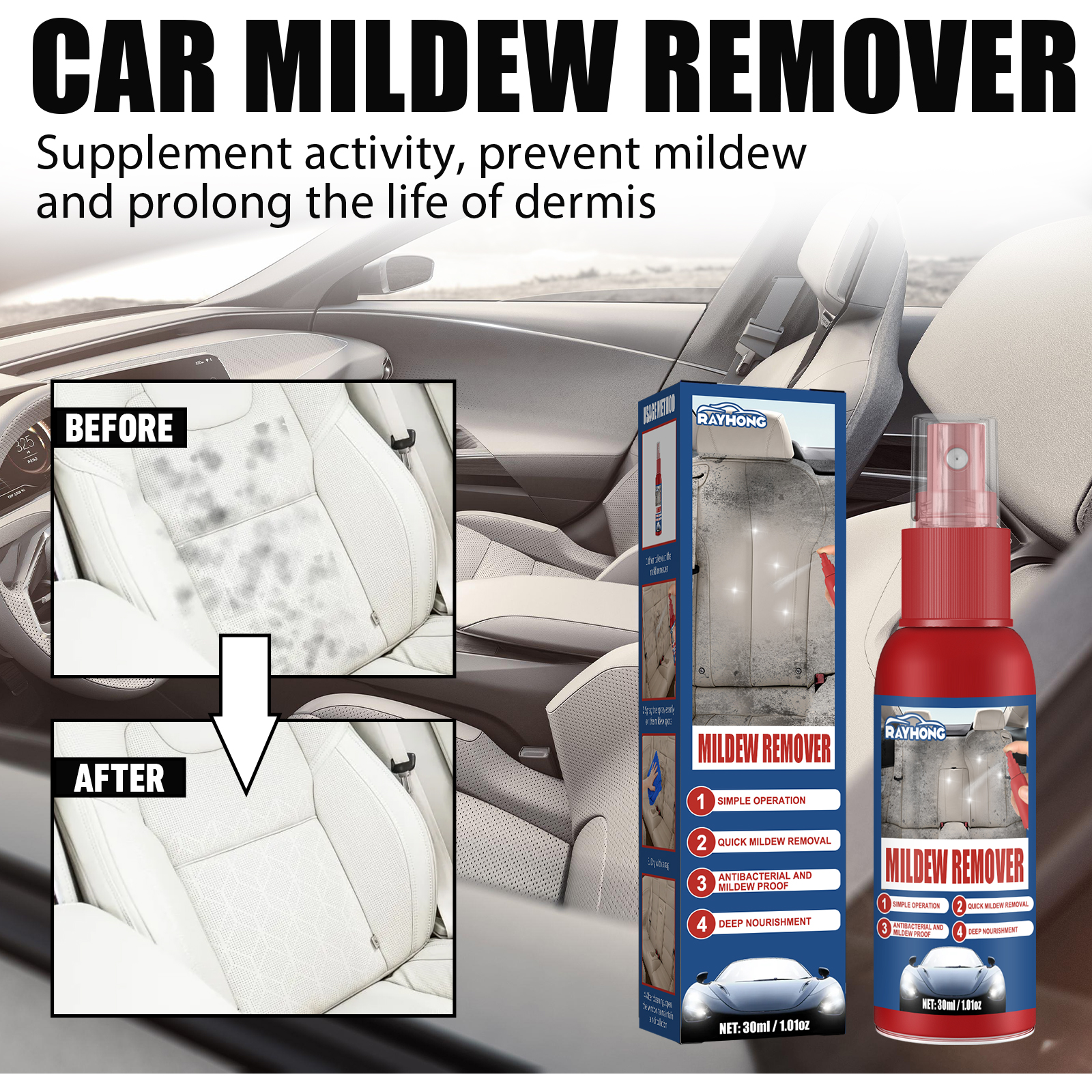 Car Mildew Remover Spray Multi - Seat Cleaner Fabric 评论和价格