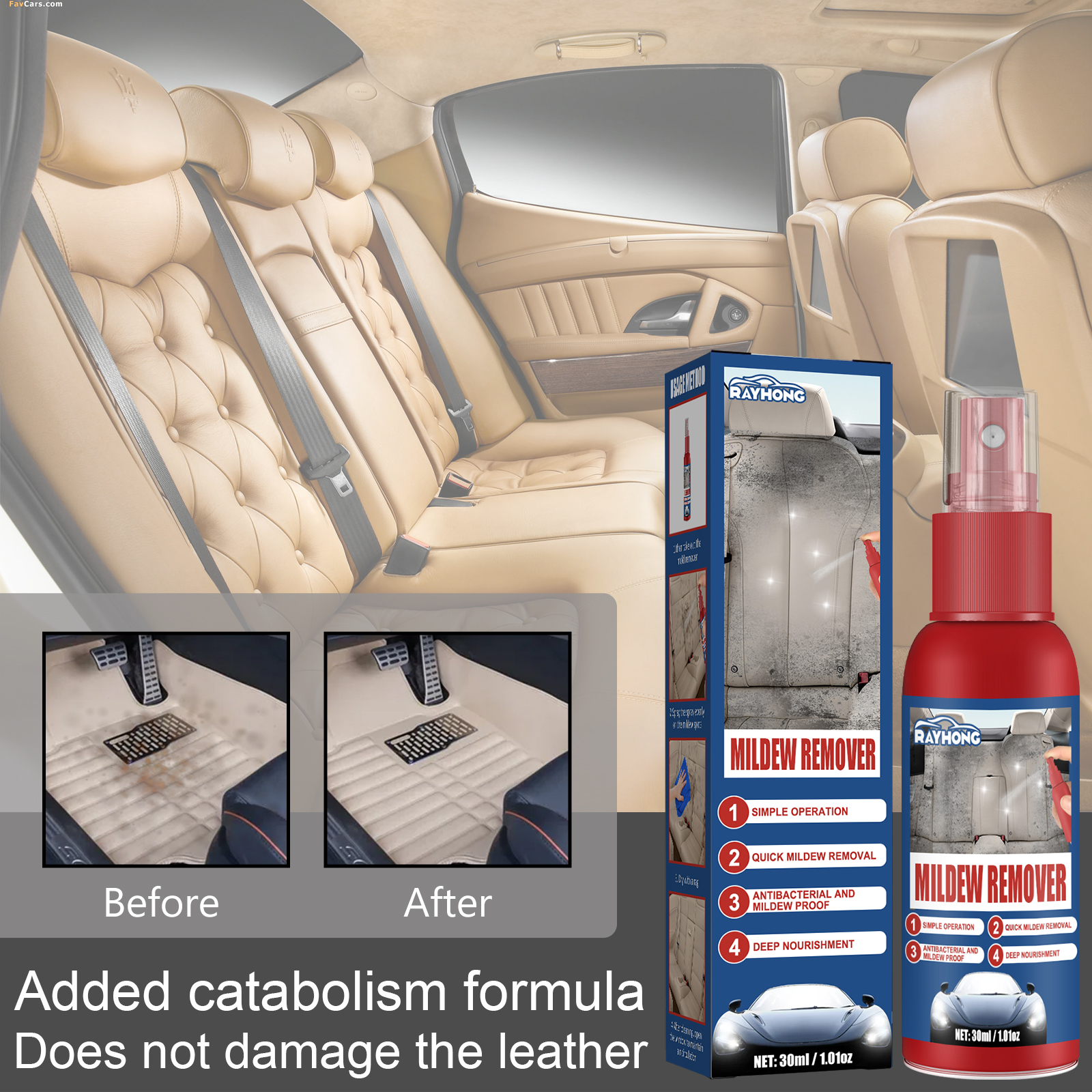 Car Mildew Remover Spray Multi - Seat Cleaner Fabric 评论和价格