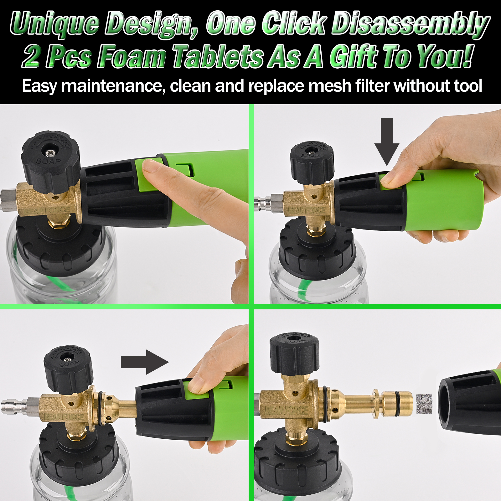 BEAR FORCE Pressure Washer Foa - Pressure Washer Foam Gun 评论和价格